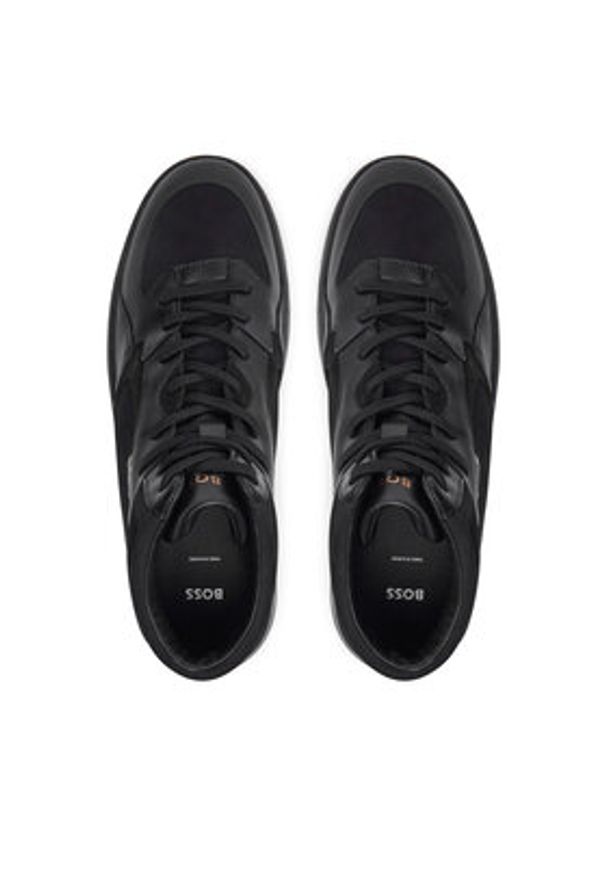 BOSS - Boss Sneakersy Baltimore 50529517 Czarny. Kolor: czarny. Materiał: skóra