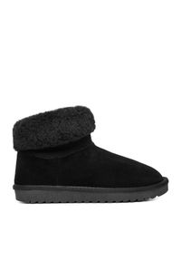 DeeZee Śniegowce DZ-73 BLACK Czarny. Kolor: czarny. Materiał: materiał
