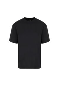 Urban Classics - Koszulka Męska Signature Logo Tall. Kolor: czarny. Sport: turystyka piesza #1