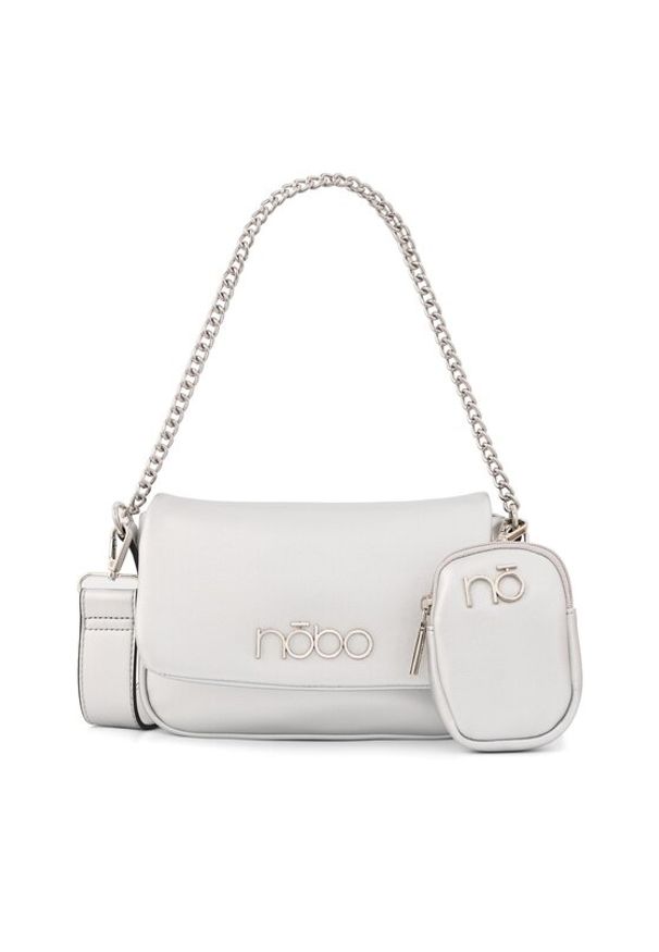 Nobo Torebka NBAG-N0250-C022 Srebrny. Kolor: srebrny. Materiał: skórzane