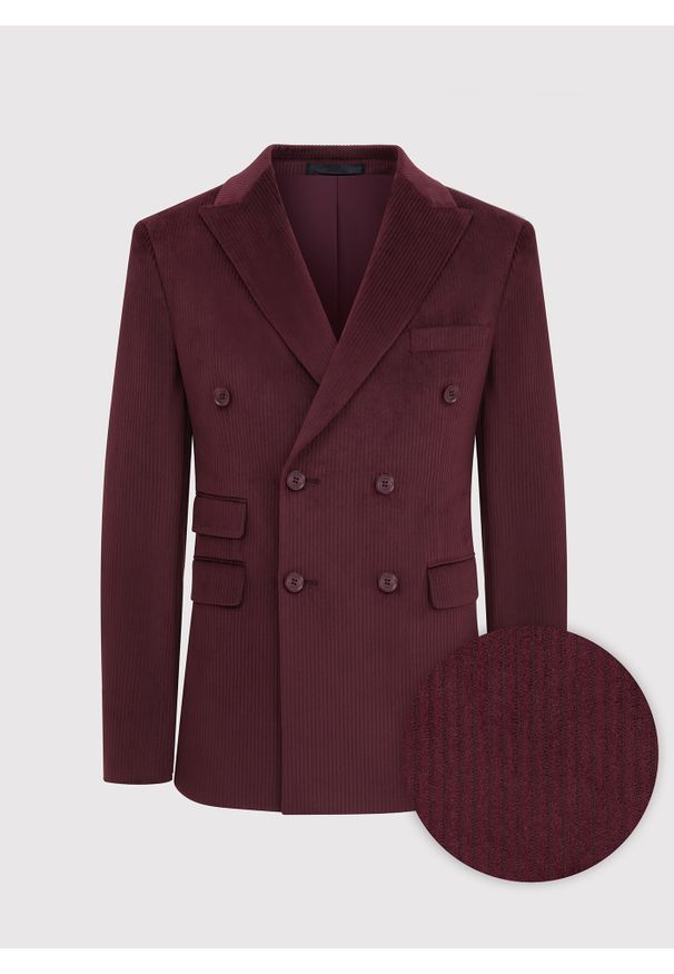 Pako Lorente - PAKO LORENTE – Sztruksowa dwurzędowa marynarka męska. Materiał: sztruks