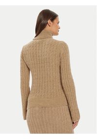 Liu Jo Golf WF4389 MA43P Beżowy Regular Fit. Typ kołnierza: golf. Kolor: beżowy. Materiał: syntetyk #5