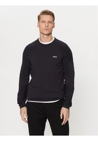BOSS Sweter Perform-X_Cn 50498519 Granatowy Regular Fit. Kolor: niebieski. Materiał: syntetyk, bawełna