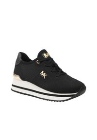 Michael Kors - MICHAEL KORS Czarne sneakersy damskie Monique Knit Trainer, Rozmiar 39. Okazja: na co dzień. Kolor: biały. Materiał: dzianina. Szerokość cholewki: normalna #5