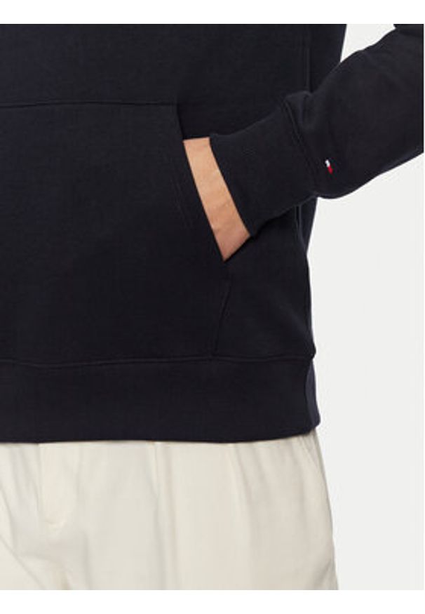 TOMMY HILFIGER - Tommy Hilfiger Bluza MW0MW39050 Granatowy Regular Fit. Kolor: niebieski. Materiał: bawełna, syntetyk