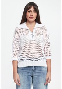 Joseph Ribkoff - Sweter damski ażurowy JOSEPH RIBKOFF. Wzór: ażurowy #4