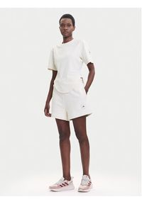 Adidas by Stella McCartney - adidas by Stella McCartney T-Shirt JX6775 Beżowy Regular Fit. Kolor: beżowy. Materiał: bawełna #3