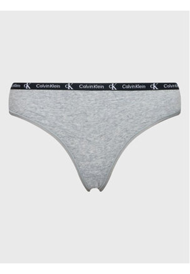 Calvin Klein Underwear Komplet 2 par stringów 000QD3990E Kolorowy. Materiał: bawełna. Wzór: kolorowy