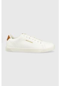 Jack & Jones sneakersy JFWBOSS męskie kolor biały. Nosek buta: okrągły. Zapięcie: sznurówki. Kolor: biały. Materiał: guma