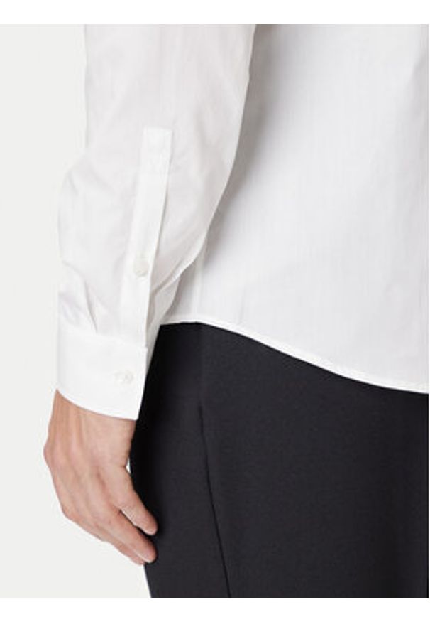 Versace Jeans Couture Koszula 79GALKS2 CN00K Biały Slim Fit. Kolor: biały. Materiał: bawełna