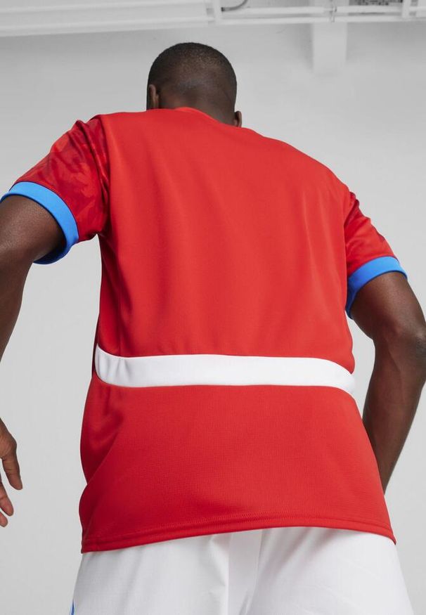 Puma - Męska koszulka domowa reprezentacji Czech w piłce nożnej 2024 PUMA. Kolor: czerwony. Materiał: jersey