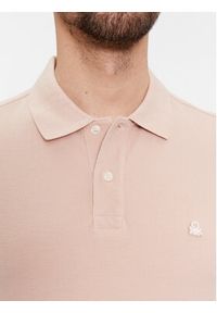 United Colors of Benetton - United Colors Of Benetton Polo 3089J3179 Beżowy Regular Fit. Typ kołnierza: polo. Kolor: beżowy. Materiał: bawełna #3