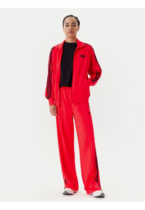 Adidas - adidas Bluza adicolor Classic Firebird JW3663 Pomarańczowy Loose Fit. Kolor: pomarańczowy. Materiał: syntetyk