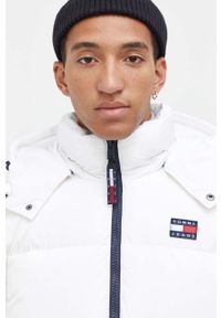 Tommy Jeans kurtka puchowa męska kolor biały zimowa. Kolor: biały. Materiał: puch. Sezon: zima #5