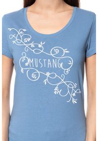 Mustang - MUSTANG T SHIRT DAMSKI Alexia C Print 1009390 5407. Wzór: nadruk