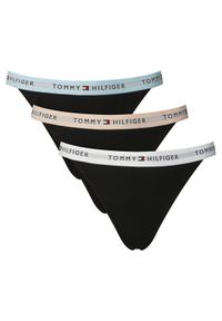 TOMMY HILFIGER - Tommy Hilfiger Komplet stringów UW0UW06518 Czarny. Kolor: czarny. Materiał: bawełna #1