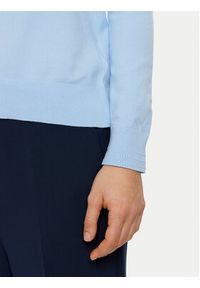 TOMMY HILFIGER - Tommy Hilfiger Sweter WW0WW40098 Błękitny Regular Fit. Kolor: niebieski. Materiał: bawełna #4