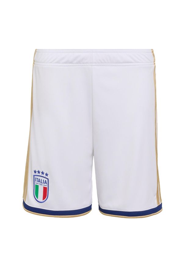 Adidas - Szorty Italy 26 Home Kids. Kolor: biały. Technologia: ClimaCool (Adidas). Sport: piłka nożna