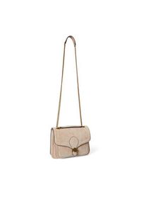 Lauren Ralph Lauren - LAUREN RALPH LAUREN Torebka 431974553001 Beżowy. Kolor: beżowy. Materiał: skórzane, zamszowe