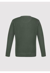 Pako Lorente - PAKO LORENTE - Zielony sweter męski o-neck. Kolor: niebieski, brązowy, zielony. Materiał: bawełna. Sezon: jesień #7