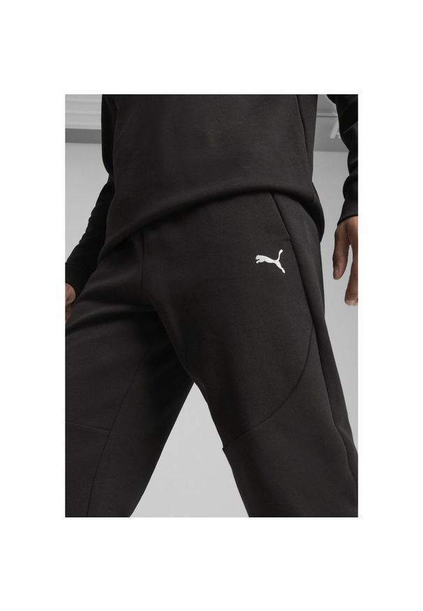 Puma - Męskie spodnie PUMATECH PUMA Black. Kolor: czarny. Materiał: dresówka