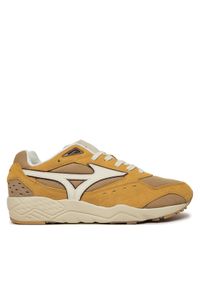 Mizuno Sneakersy Contender D1GA238 Żółty. Kolor: żółty. Materiał: skóra, zamsz