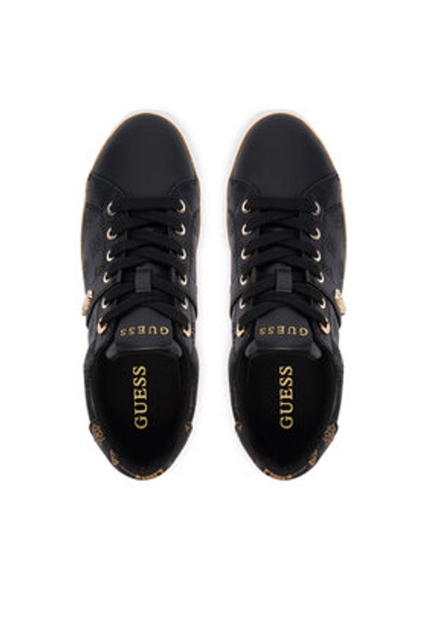 Guess Sneakersy FLFBTZ FAL12 Czarny. Kolor: czarny. Materiał: skóra