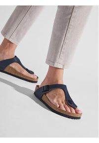 Birkenstock Japonki Gizeh 0143621 Granatowy. Kolor: niebieski. Materiał: skóra #7