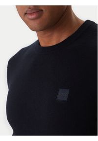 BOSS Sweter Kanovano_S 50527583 Granatowy Regular Fit. Kolor: niebieski. Materiał: bawełna #5