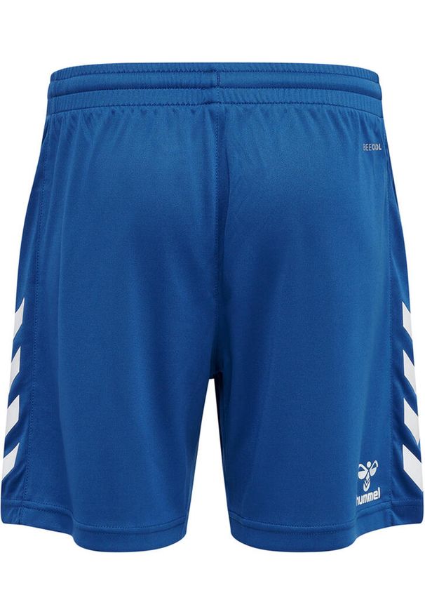 Spodenki dziecięce Hummel hmlCORE XK. Okazja: na uczelnię, na co dzień. Kolor: niebieski. Styl: casual, sportowy. Sport: joga i pilates