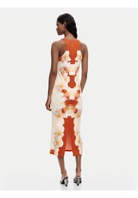 Desigual Sukienka codzienna Jasmine 26SWVK37 Pomarańczowy Slim Fit. Okazja: na co dzień. Kolor: pomarańczowy. Materiał: wiskoza. Typ sukienki: proste. Styl: casual #2