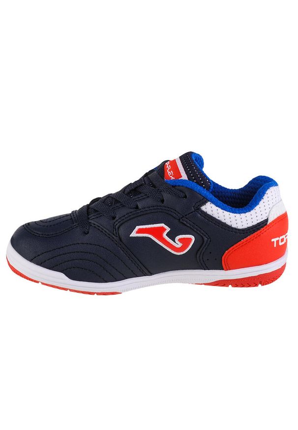 Buty halowe - halówki chłopięce, Joma Top Flex Jr 2243 IN. Kolor: czerwony, wielokolorowy, niebieski