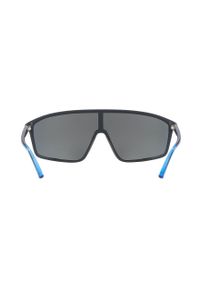 Armani Exchange okulary przeciwsłoneczne 0AX4119S męskie. Kształt: prostokątne. Kolor: niebieski #3