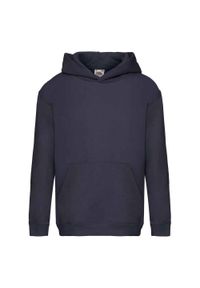 FRUIT OF THE LOOM - Bluza Z Kapturem Premium Dla Dzieci. Typ kołnierza: kaptur. Kolor: niebieski