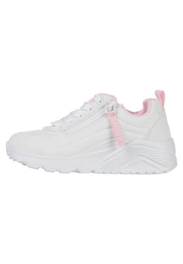 skechers - Adidasy Skechers Uno Lite - Easy Zip, Dzieci. Kolor: biały. Materiał: syntetyk, materiał. Szerokość cholewki: normalna. Sport: turystyka piesza