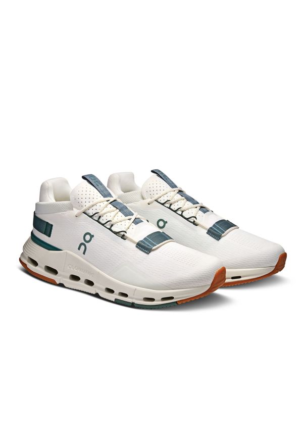 On - ON Cloudnova 2 Ivory | Olive Sneakersy męskie. Okazja: na co dzień. Kolor: biały. Materiał: materiał. Szerokość cholewki: normalna