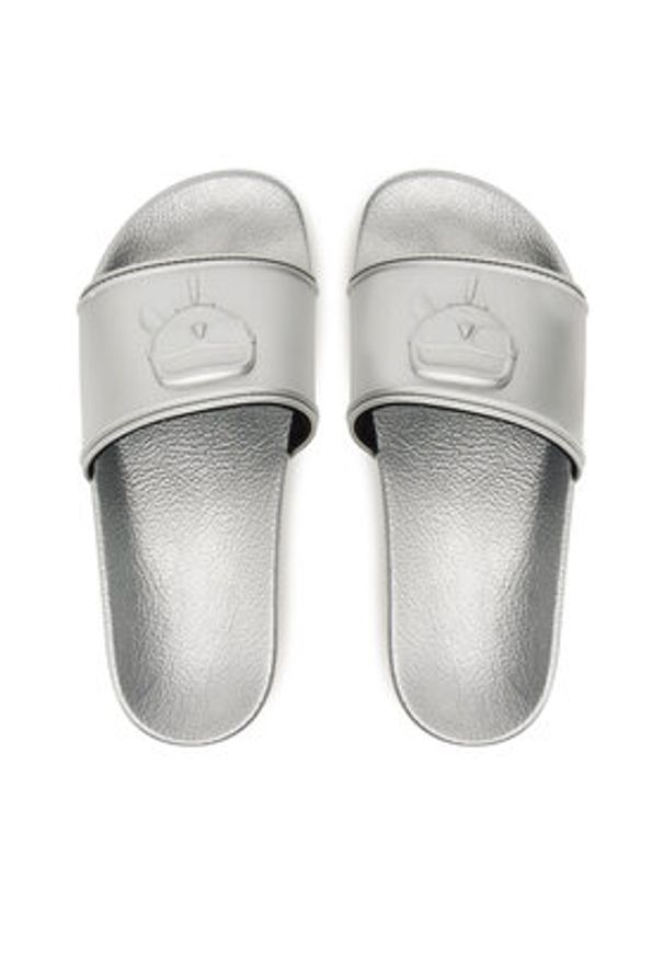 Karl Lagerfeld - KARL LAGERFELD Klapki Kondo Maxi KL80819M Srebrny. Kolor: srebrny