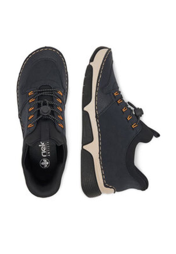 Rieker Sneakersy 45963-14 Granatowy. Kolor: niebieski. Materiał: materiał, syntetyk