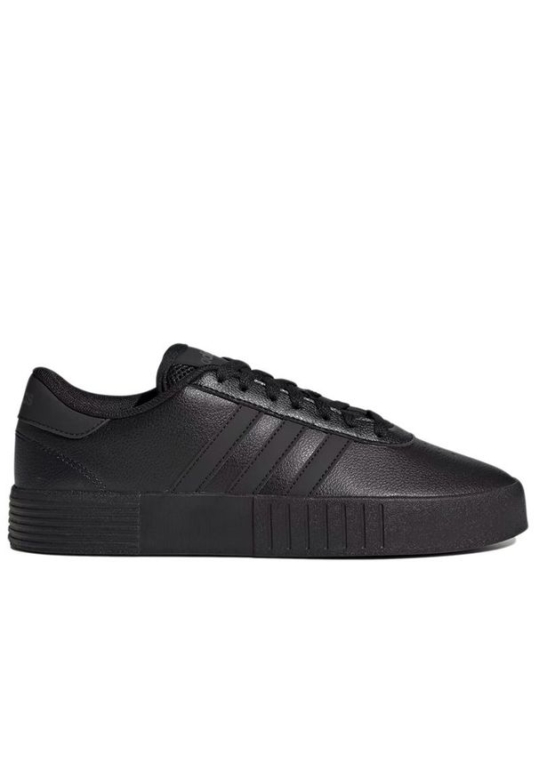 Adidas - Buty adidas Court Bold GZ2693 - czarne. Zapięcie: pasek. Kolor: czarny. Materiał: materiał, syntetyk, skóra. Szerokość cholewki: normalna. Wzór: aplikacja. Sport: turystyka piesza