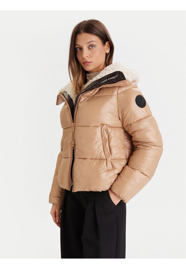 Save The Duck Kurtka zimowa D30974W LOVE21 Beżowy Regular Fit. Kolor: beżowy. Materiał: syntetyk. Sezon: zima
