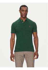 Polo Ralph Lauren Polo Core Replen 710795080 Zielony Slim Fit. Typ kołnierza: polo. Kolor: zielony. Materiał: bawełna
