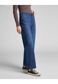 Lee - LEE WIDE LEG LONG DAMSKIE SPODNIE JEANSOWE MID HARPER L31ZNADR 112139894