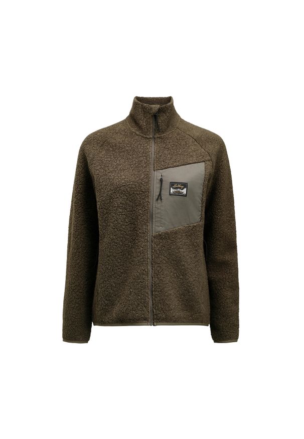 LUNDHAGS - Damski polar LundHags Flok Wool. Kolor: zielony. Materiał: polar. Sport: turystyka piesza