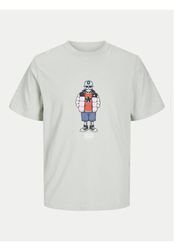 Jack & Jones T-Shirt Eight Skull 12264841 Szary Standard Fit. Kolor: szary. Materiał: bawełna