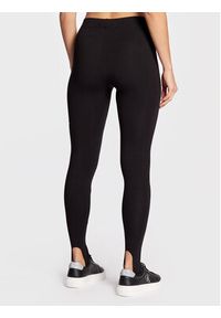 Calvin Klein Jeans Legginsy J20J219744 Czarny Slim Fit. Kolor: czarny. Materiał: bawełna