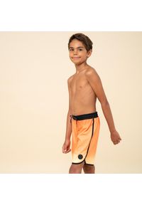 OLAIAN - Spodenki surfingowe dla dzieci Olaian BS500 Tie&Die. Kolor: pomarańczowy, żółty, wielokolorowy. Materiał: materiał, poliester