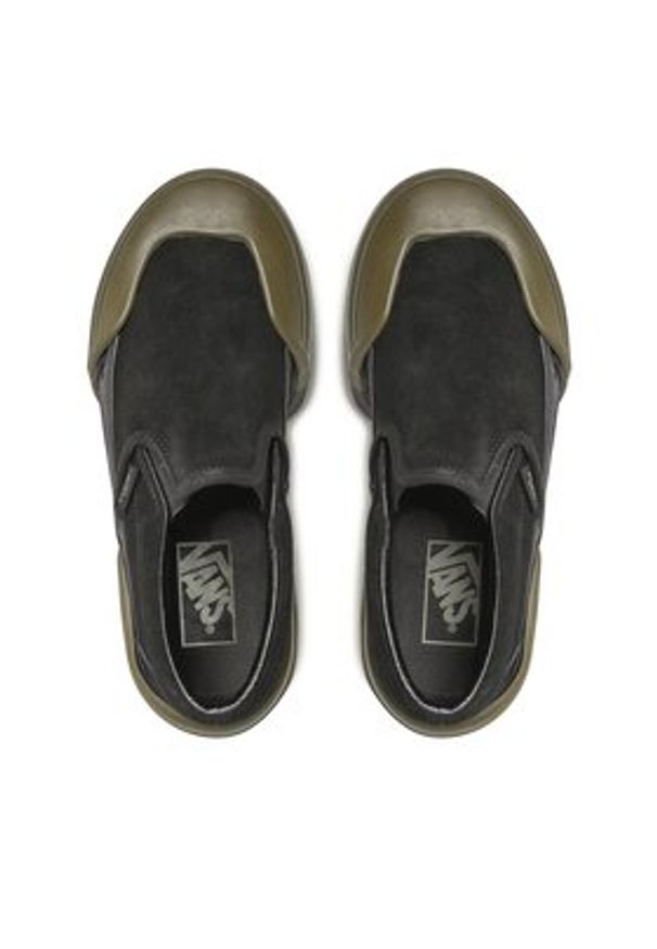 Vans Tenisówki Classic Slip-On VN0A5JLYBMV1 Czarny. Zapięcie: bez zapięcia. Kolor: czarny. Materiał: zamsz, skóra