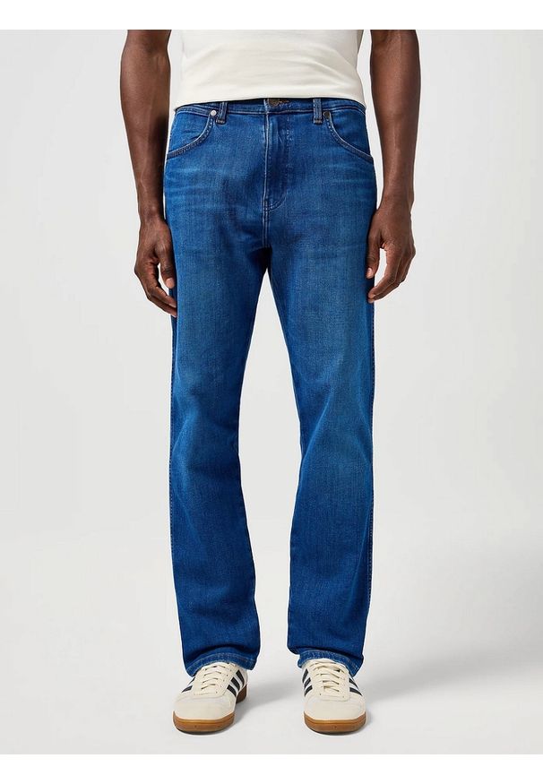 Wrangler - MESKIE SPODNIE JEANSOWE WRANGLER FRONTIER DIGITAL BLUE 112362454