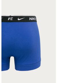 Nike - Bokserki (2-pack). Kolor: niebieski. Materiał: bawełna, dzianina, elastan. Wzór: nadruk #4