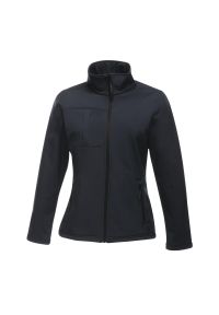 Regatta - Kurtka Softshellowa Damska Wodoodporność Octagon II. Kolor: szary, niebieski, wielokolorowy. Materiał: softshell. Sport: turystyka piesza #1